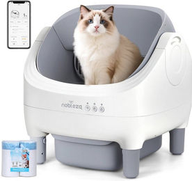 nobleza Katzentoilette SL03 Selbstreinigend mit App-Steuerung und Wifi in Weiß – Bild 1 von 5