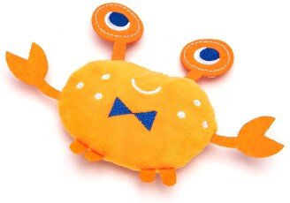 nobleza Krabbe Plüsch Hundespielzeug mit Sound Orange – Bild 1 von 3