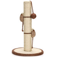 Produktbild von Nobleza Kratzbaum aus Sisal mit Mäusen in Beige für Katzen