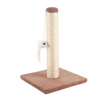Produktbild von Nobleza Kratzbaum für Kitten mit Sisal-Pfosten und Hängespielzeug, Braun, 25 x 25 x 35 cm