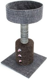 Nobleza Kratzbaum mit Katzenhaus und Sisal in Grau – Bild 1 von 4