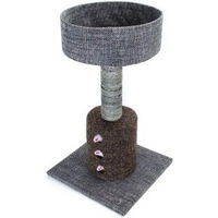 Produktbild von Nobleza Kratzbaum mit Katzenhaus und Sisal in Grau