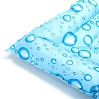 Produktbild von nobleza Kühlbett für Hunde mit Tropfen Design in Blau Größe M