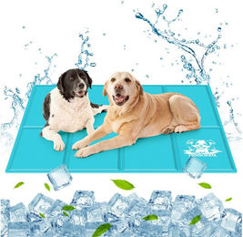 nobleza Kühlmatte für Hunde und Welpen in Blau oder Türkis – Bild 1 von 2