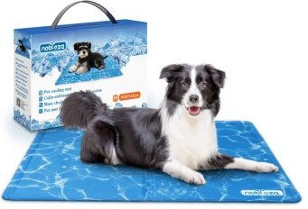 nobleza Kühlmatte für Hunde Wasser Print Blau Größe L – Bild 1 von 3