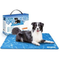Produktbild von nobleza Kühlmatte für Hunde Wasser Print Blau Größe L