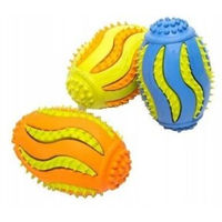 Produktbild von nobleza Latex-Gummiball für Hunde mit Noppenstruktur in Grün 8,5 cm