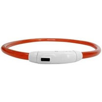 Produktbild von nobleza LED-Hundehalsband rot wasserdicht wiederaufladbar mit 3 Leuchtmodi