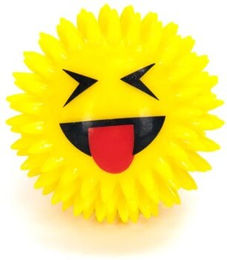 nobleza LED-Stachelball Zunge Mitte aus TPR in Gelb – Bild 1 von 3