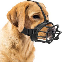 Produktbild von nobleza Maulkorb für Hunde aus Silikon Schwarz XL atmungsaktiv