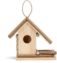 Nobleza Nistkasten aus Holz für Vögel in Natur Beige – Bild 1 von 1
