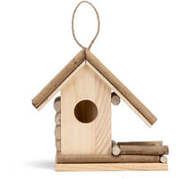 Produktbild von Nobleza Nistkasten aus Holz für Vögel in Natur Beige