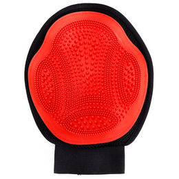 nobleza Pflegehandschuh für Hunde und Katzen aus Gummi in Rot OneSize – Bild 1 von 9