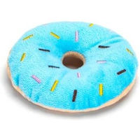 Produktbild von nobleza Plüsch-Hundespielzeug Donut Blau zur Zahnpflege