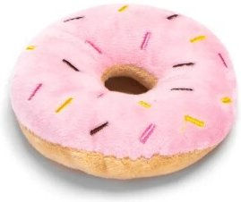 Produktbild von nobleza Plüsch-Hundespielzeug Donut Rosa zur Zahnpflege für alle Größen