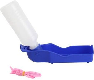 nobleza Reisewasserflasche Trinkflasche mit Wassernapf aus Silikon Transparent Größe S – Bild 1 von 3