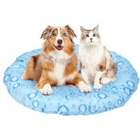 Produktbild von nobleza Rundes Kühlbett Tropfen Matte für Hunde in Blau