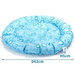 nobleza Rundes Kühlbett Tropfen Matte für Hunde und Katzen in Blau – Bild 1 von 2