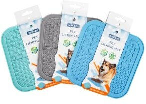 nobleza Schleckmatte aus Silikon für Hunde in Blau – Bild 1 von 3