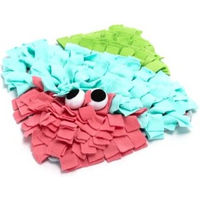 Produktbild von nobleza Schleckmatte Monster Rot Intelligenzspielzeug aus Polyester für kleine bis mittlere Tiere