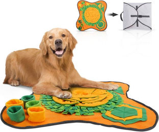 nobleza Schnüffelteppich Intelligenzspielzeug für Hunde aus Filz bunt – Bild 1 von 5