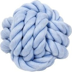 nobleza Seilball für Hunde aus Baumwolle Blau zur Zahnpflege – Bild 1 von 2