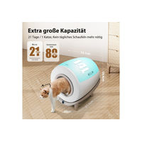 Produktbild von nobleza Selbstreinigende Katzentoilette XXL mit WiFi in Weiß - 80 l