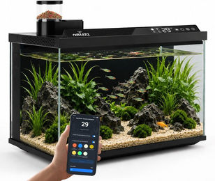 nobleza Smart Aquarium Set mit App-Steuerung 44x24x28,5cm – Bild 1 von 3