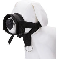 Produktbild von Nobleza Verstellbarer Hundemaulkorb aus Polyester in Schwarz Größe XL für Schnauzenumfang 23–34 cm