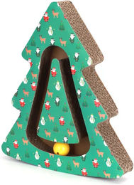 Nobleza Weihnachtsbaum-Kratzspielzeug für Katzen aus Kratzpappe in Grün – Bild 1 von 1
