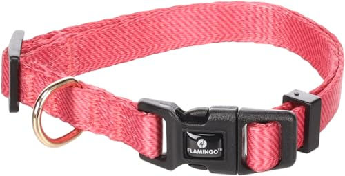 Noekie Flamingo Halsband für kleine Hunde Rosa XS aus Nylon - 1 Stk. – Bild 1 von 6