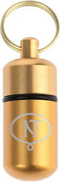 Nomad Tales Adressanhänger Calma aus Aluminium in Matt-Gold wasserfest – Bild 1 von 1