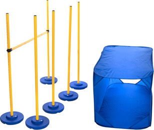 Nomad Tales Bloom Agility Set Hund Agility-Gerät aus Kunststoff Blau Gelb 100 x 25 x 25 cm – Bild 1 von 1