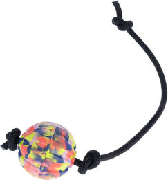 Produktbild von Nomad Tales Bloom Ball Hundespielzeug aus Gummi mit Seil bunt Ø 7 x L 45 cm