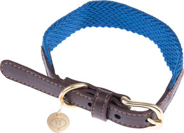 Produktbild von Nomad Tales Bloom Halsband Blau aus Polyester Größe S 36-40 cm Halsumfang 25 mm breit
