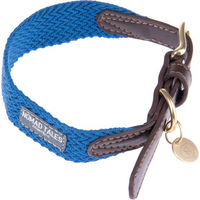 Produktbild von Nomad Tales Bloom Hundehalsband aus Polyester in Blau, Größe L (46-52 cm Halsumfang, 38 mm breit)