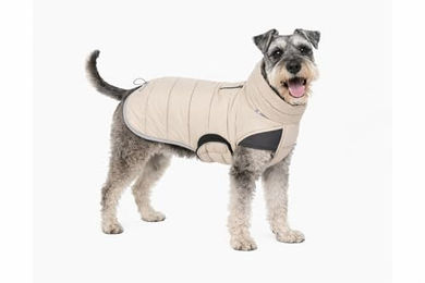 Nomad Tales Bloom Quilted Comfort Hundemantel Beige 50 cm Windabweisende Gesteppte Hundejacke für große Hunde – Bild 1 von 10