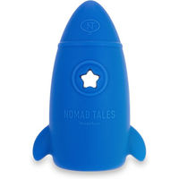 Produktbild von Nomad Tales Bloom Snackspielzeug Rocket aus Silikon Größe S Blau