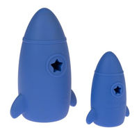 Produktbild von NOMAD TALES Bloom Snackspielzeug Rocket Intelligenzspielzeug aus Silikon Blau Größe L