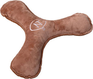 Produktbild von Nomad Tales Blush Plüsch Boomerang Hundespielzeug für Welpen in Rot 30 x 30 x 5 cm