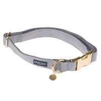 Produktbild von Nomad Tales Calma Halsband stone Grau in Größe L für Hunde mit 39 - 64 cm Halsumfang und 25 mm Breite