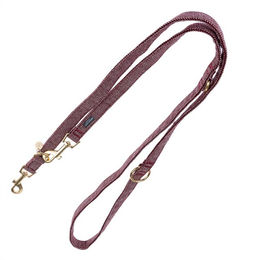 Produktbild von Nomad Tales Calma Hundeleine aus Polyester in Burgundy, 200 cm lang und 20 mm breit - 200 cm