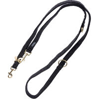 Produktbild von Nomad Tales Calma Hundeleine aus Polyester in Schwarz mit Gold, 200 cm lang und 20 mm breit