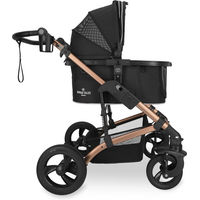 Produktbild von Nomad Tales Calma Pet Buggy für kleine Tiere in Rose Gold mit Aluminiumgestell Größe L