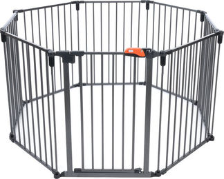 Produktbild von Nomad Tales Calma Premium Outdoor Hundelaufstall aus Metall Ø 160 x H 77/113 cm wasserabweisend