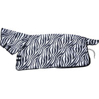 Produktbild von Nomad Tales Fliegendecke Zebra mit festem Halsteil Schwarz-Weiß 155 cm Rückenlänge