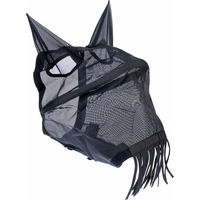 Produktbild von Nomad Tales Fliegenmaske mit Ohren- und Nüsternschutz in Schwarz aus Polyester Full