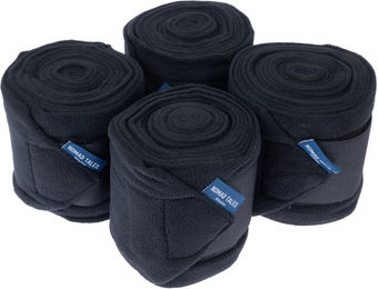 Produktbild von Nomad Tales Pferdebandagen aus Fleece in Schwarz Full 4er Set