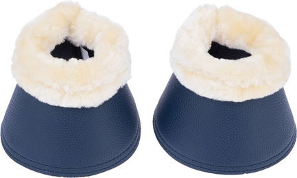 Produktbild von Nomad Tales Set Dressurgamaschen und Hufglocken aus Kunstleder marineblau Größe M