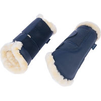 Produktbild von Nomad Tales Set Dressurgamaschen und Hufglocken aus Kunstleder marineblau Größe XL